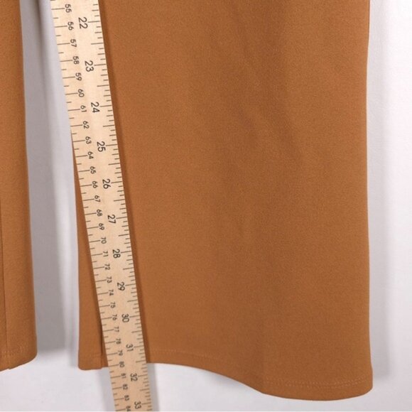 MICHAEL COSTELLO x REVOLVE Tory Pants Flare Cut Out Side Caramel Brown SMALL - Picture 9 of 9